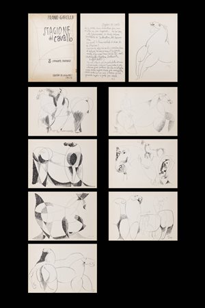 FRANCO GARELLI<BR>Diano d'Alba (CN) 1909 - 1973 Torino<BR>"Stagione del cavallo" luglio-agosto 1949