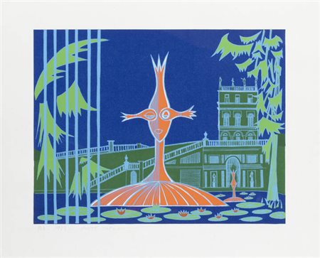 PONTE CORVO (Raffaele Pontecorvo)<BR>Roma 1910 - 1983 Torino<BR>"Senza titolo"