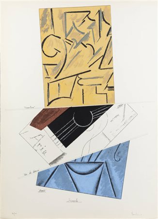 ALDO MONDINO<BR>Torino 1938 - 2005<BR>"Sonate" 1976