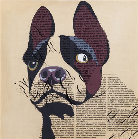 ARMANDO TESTA<BR>Torino 1917 - 1992<BR>"Cane strabico"