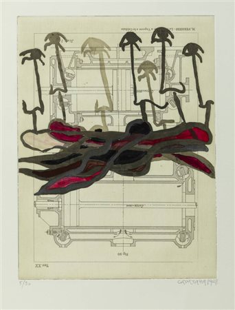 CAROL RAMA<BR>Torino 1918 - 2015<BR>"Le malelingue" (N.I. 8), 1998