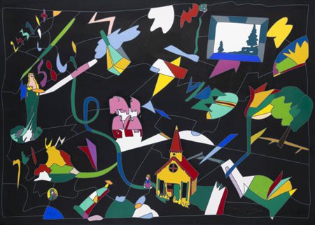 UGO NESPOLO<BR>Mosso Santa Maria (VC) 1941<BR>"Senza titolo"