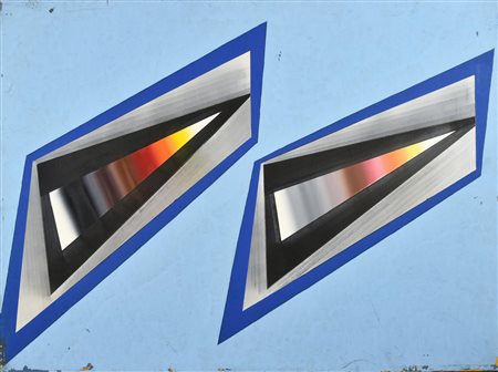 Angelo Maggia (1928) SENZA TITOLO, 1972 olio su tela, cm 60x80 sul retro:...