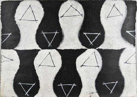 Giuseppe Amadio (1944) SENZA TITOLO, 1992 tecnica mista su cartoncino, cm...