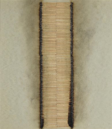 Bernard Aubertin (1934 - 2015) PARCOURS D'ALLUMETTES, 1974 fiammiferi su...