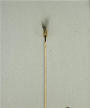 Bernard Aubertin (1934 - 2015) CHEMIN DE FEU DANS L'ESPACE, 1974 fiammifero...