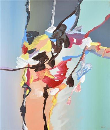 Nicola Naimo (1951) SENZA TITOLO, 1977 olio su tela, cm 70x60 firma sul...