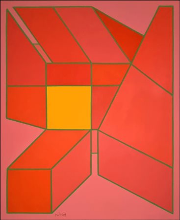 PERILLI ACHILLE Roma 1927 - Orvieto 2021 "Il lungo quadrato"