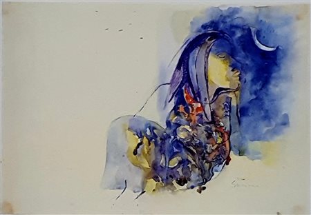 Piero Guccione “Volto”