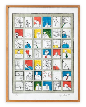 ROGER SELDEN (1945) - Senza Titolo (Personaggi), 1979