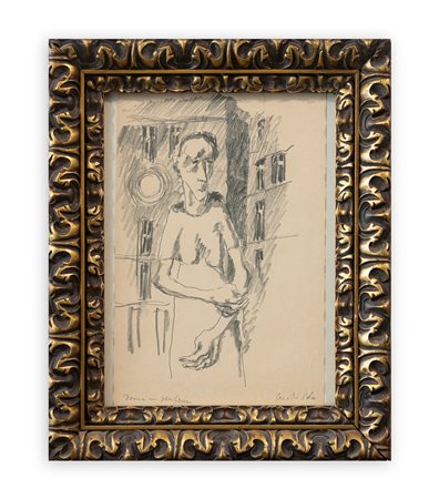 GUIDO POLO (1898-1988) - Donna in periferia