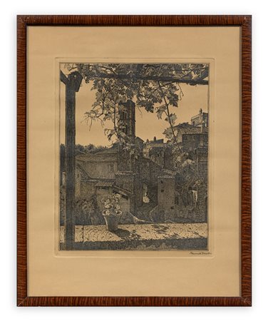 BENVENUTO DISERTORI (1887-1969) - Ronciglione nel Cimino. Veduta II, 1921/1922 circa