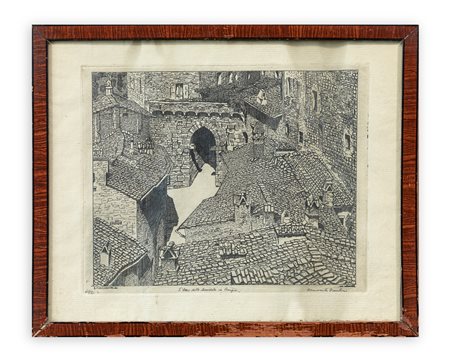 BENVENUTO DISERTORI (1887-1969) - L'Arco della Mandola in Perugia