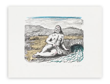 GIORGIO DE CHIRICO (1888-1978) - Il fiume Tevere, 1971