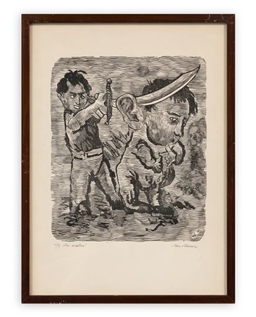 MINO MACCARI (1898-1989) - Non ascoltare!