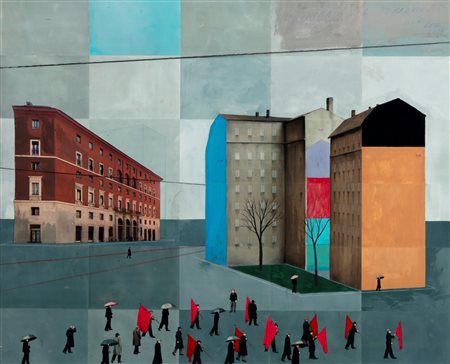 Paolo Ventura (1968)  - Il funerale del ferroviere, 2018