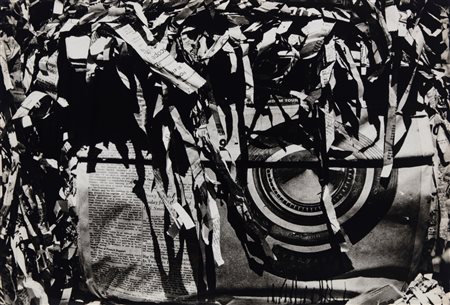 Dennis Hopper (1936 - 2010)  - Newspapper and streamers, 1961/1963