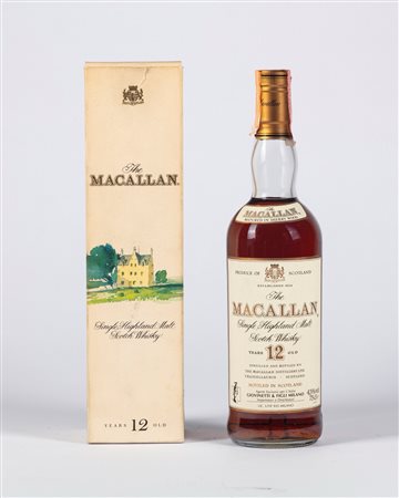 THE MACALLAN SINGLE HIGHLAND MALT SCOTCH WHISKY 12 YEARS OLD MATURED IN SHERRY WOOD (IN SCATOLA ORIGINALE)