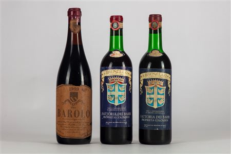 Selezione Barolo e Brunello anni '60 (3 bt)