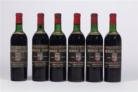Biondi Santi Brunello di Montalcino Riserva (BT 1) e Annata (BT 6) - 1970