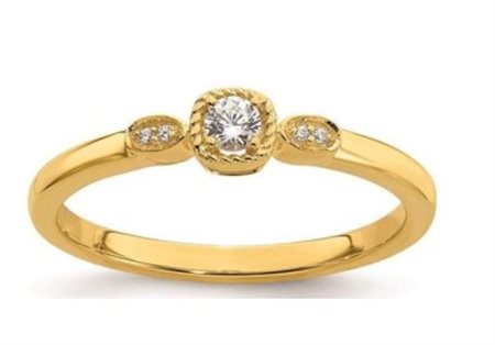 ANELLO IN ORO 2,10 GR CON DIAMANTI - FR17698-010 lab