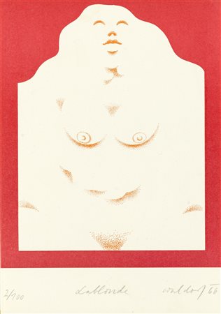 Waldorf Gunter (Graz 1924 - 2012), “Senza titolo”, 1966.