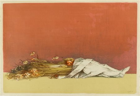 Giovanni Cappelli (Cesena 1923 – Milano 1997), “Natura morta”, 1975.