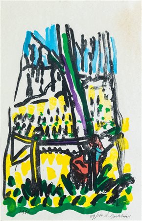 Luigi Bartolini (Cupramontana 1892 – Roma 1963), “Anna nei boschi”, 1961.