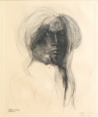Emilio Greco (1913-1995), “Volto femminile”, Roma, 1973.