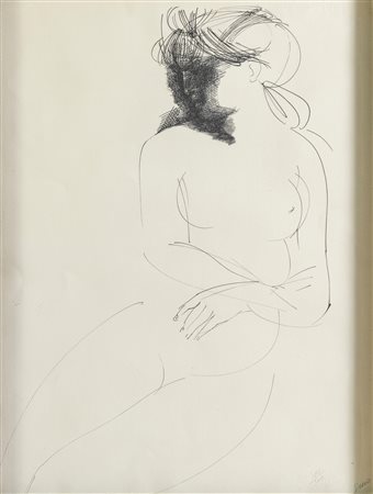 Emilio Greco (Catania 1913 - Roma 1995), “Nudo femminile”.