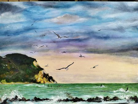 Morena Lanari, Passata è la tempesta (Monte Conero dal mare)