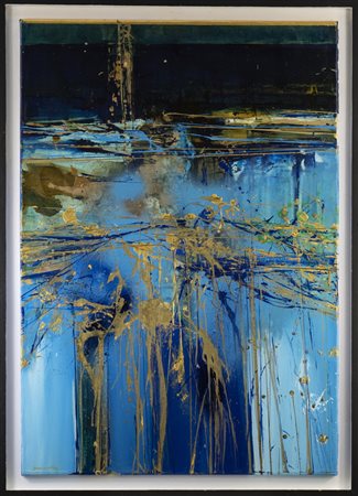 DONATELLI ROBERTO (n. 1953) - DAGLI DEI PAESAGGIO CON PIOGGIA SOTTO, 2018-2020.