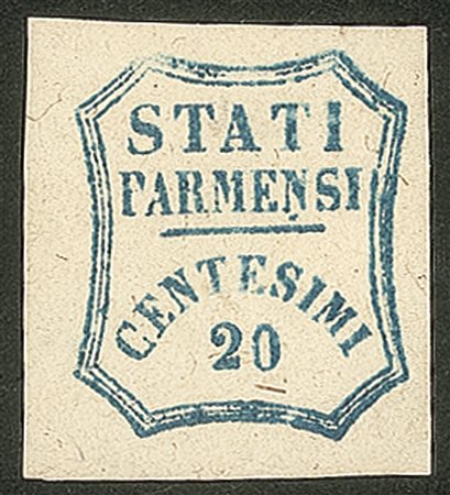 Antichi Stati Italiani - Parma - Governo Provvisorio - 1859 - 20 cent azzurro (15)