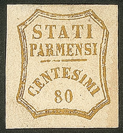 Antichi Stati Italiani - Parma - Governo Provvisorio - 1859 - 80 cent bistro oliva (18)