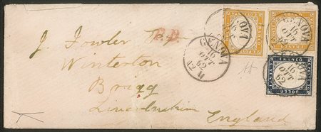 Regno - Vittorio Emanuele II - Lettera tre porti