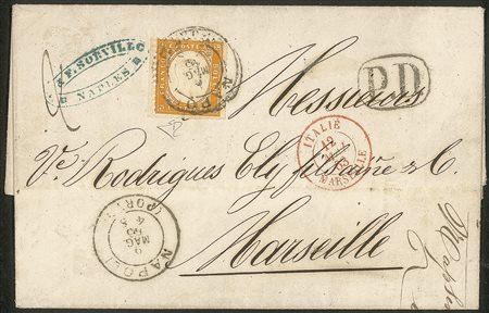 Regno - Vittorio Emanuele II - Lettera con 80 cent arancio (4)