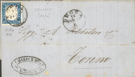 Regno - Vittorio Emanuele II - 15 cent celeste latteo (11d)