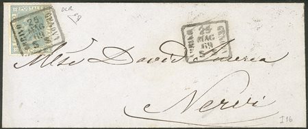 Regno - Vittorio Emanuele II - Lettera con 20 cent celeste (26)