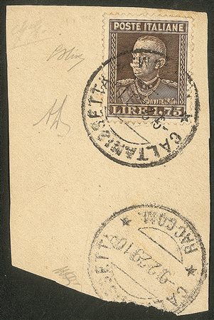 Regno - Vittorio Emanuele III - 1929 - 1,75 lire dentellato 13 1/2 (242)