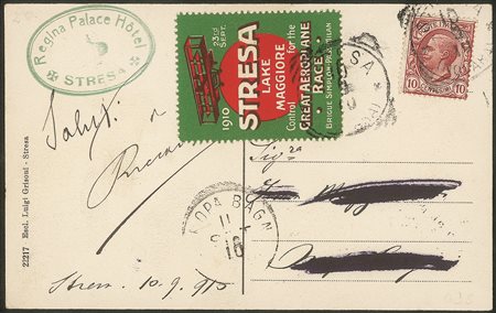 Regno - Vittorio Emanuele III - Cartolina da Stresa 'Regina Palace Hotel'