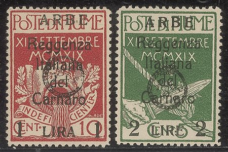 Occupazioni I guerra mondiale - Arbe - 1920 - Non Emessi - 4 valori