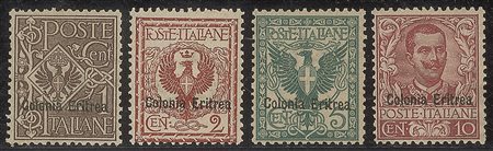 Colonie - Eritrea - 1903 - Floreale soprastampata (19/29)