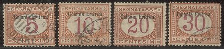 Colonie - Eritrea - 1903 - Segnatasse 'Colonia Eritrea' in alto (1/11)