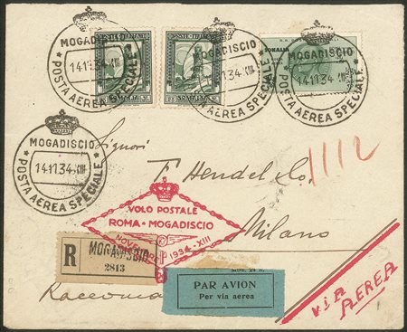 Colonie - Somalia - 1934 - Volo di Ritorno Mogadiscio Roma