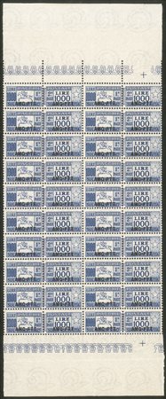 Trieste  - Trieste AMG FTT - 1954 - Pacchi Postali - 1000 lire oltremare Cavallino (26)