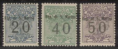 San Marino - 1924 - Segnatasse Vaglia (1/6)