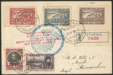 Grecia - 1933 - Crociera Italiana volo di ritorno Graf Zeppelin