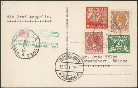 Olanda - 1931 - Zeppelin 3° Sudamerikafahrt