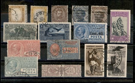 Lotti&Collezioni - Area Italiana - REGNO D'ITALIA - 1861/1945 - Collezione avanzata con pochissime mancanze di valori usati del periodo