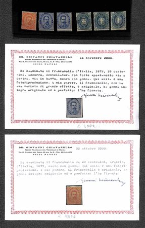 Lotti&Collezioni - Area Italiana - REGNO - 1879/1930 circa - Lotto di valori nuovi e usati del periodo montati su 11 cartoncini